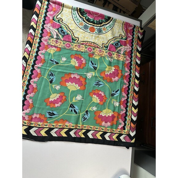 Coeur De Vague Women’s Chevron Tasseled Scarf Multicolor Multifunction Shawl NWT - Picture 3 of 9